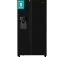 Hisense American Fridge Freezer Touch Control LED Black Collect NN5