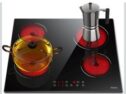 Hobsir hob Ceramic Hob 60 cm Electric Hob 4 Zone heat indicator Hard Wire,