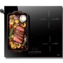 Hobsir hob Plug in Induction Hob 4 Zones Plug in Electric Hob 60cm with Flexible