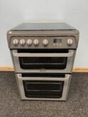 Hotpoint HUG61P Double Oven Gas Cooker In Graphite. 4979