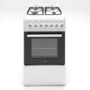 HYE Dual Fuel Cooker 50cm Single Oven, 4 Gas Burners Freestanding - C01FS50G17W