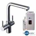 Insinkerator 3n1 Chrome Steaming Hot & Cold Kitchen Sink Kettle Tap & Tank
