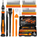 JOREST 40Pcs Precision Screwdriver Set (S2 Steel), Mini Tool Kit with Torx T5 T6