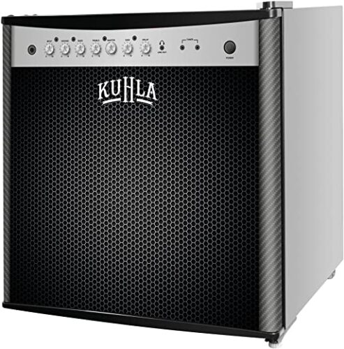 Kuhla 43 Litre Mini Fridge with Ice Box | Novelty Design | Adjustable Thermostat | Door Racks & Removable Shelf | Small Drinks Fridge