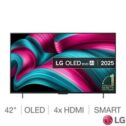 LG OLED42C55LA 42 Inch 4K OLED Smart TV 120Hz Dolby Vision HDR10 Black webOS