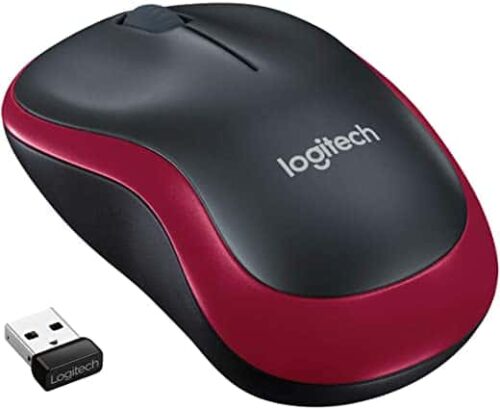 Logitech M185 Wireless Mouse | 2.4GHz with USB Mini Receiver | 12-Month Battery Life | 1000 DPI Optical Tracking | Ambidextrous PC / Mac / Laptop