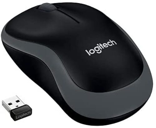 Logitech M185 Ambidextrous PC / Mac | Laptop Wireless Mouse | 2.4GHz with USB Mini Receiver |  1000 DPI Optical Tracking | 12-Month Battery Life