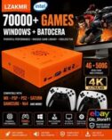 M8 Dual System Retro Game Console I3-3110M 500GB HDD 70000+ Games White Controls
