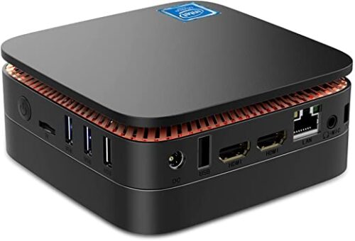 Mini PC Intel Celeron J3455 | Windows 10 Pro | NiPoGi 4GB RAM 64GB ROM Micro Desktop Computer, Support mSATA / 2.5 inches SSD/HDD 4K HD, Dual Band