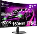 Minifire 27 Inch Curved Gaming Monitor 160Hz, FHD 1920x1080, PC Screen