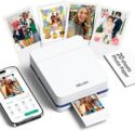 Nelko Photo Printer Color Portable Smartphone Sticky-Back Photos for iOS Android