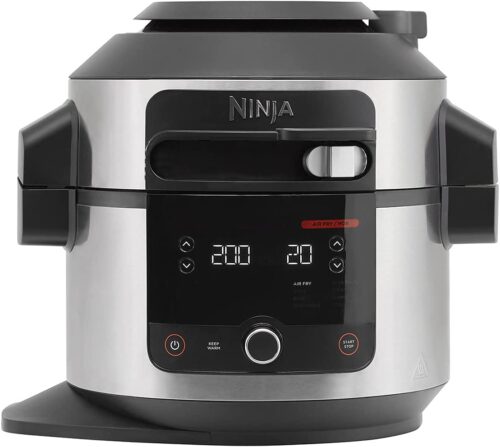 NINJA Foodi 11-in-1 SmartLid Multi-Cooker | 6L Electric Pressure Cooker, Air Fryer, Combi-Steam, Slow Cooker, Grill, Bake
