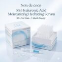 Noix De Coco 5% Hyaluronic Acid Serum, Ultra-Hydrating Vials (30PCS)
