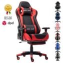 NOKAXUS Gaming Chair Executive Office Chair Recliner Footrest Lumbar Supports UK
