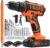 OUBEL Cordless Drill/20V Power Drill | 42N.m, 2x2000mAh Batteries, 1H Fast Charger | 3/8 inch Chuck, 2 Variable Speed, 18+1Torque Setting, with 24pcs