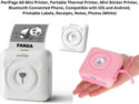 PeriPage A6 Mini Thermal Printer Compatible with iOS & Android Notes/Photos Case