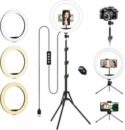 Ring Light with Tripod Stand & Phone Holder Tall 12.6IN Selfie Ring Light