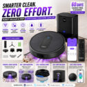 Robot Vacuum Mop 4000Pa 140Min Slim 3in1 App Control Auto Boost MR1 UK