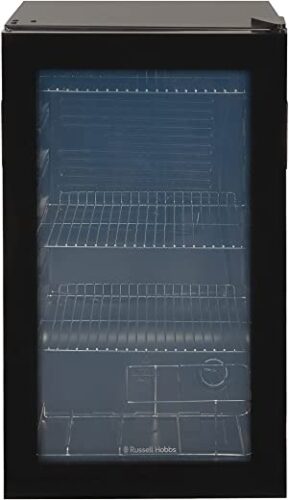 Russell Hobbs RHBC48B 93L Can Undercounter Freestanding Stainless Steel Beverage/Drinks Cooler for Beer, Wine, Drinks & Snacks