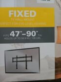 Sanus Fixed TV Wall Bracket for 47-90 Inch TVs Excellent Condition Black BNWT