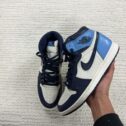 Size UK9 - Jordan 1 Retro OG High Obsidian UNC 2019
