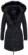 Spindle Women’s Designer Warm Winter Parka Quilted Hooded Long Coat Jacket- Fleece Lined Body Zip Pockets