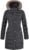 Spindle Womens Long Fur Trimmed Hooded Padded Puffer Parka Ladies Winter Jacket Coat