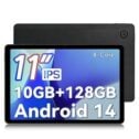 Tablet 11 inch Ultra Android 14 Tablets 10GB（4+6） RAM 128GB, 1TB Expandable IPS
