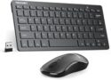 TECKNET Mini Wireless Keyboard and Mouse Set, 2.4G Cordless USB Keyboard