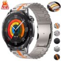 Titanium Metal Band Strap For Huami Amazfit GTR 47mm GTR 4 3 2 2e Bip 5 Stratos