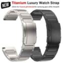 Titanium Metal Watch Strap for Amazfit GTR 4/3/2 Huawei Watch 4 Pro 22mm Luxury