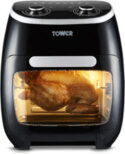 Tower 5-In-1 Manual Air Fryer Oven Rapid Air Circulation,11L, 2000W, Black