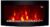 TruFlame Black Glass Curved Electric Wall Mounted Fire Place With Pebble Effect