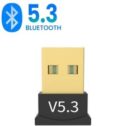 USB Bluetooth Dongle 5.3 Adapter PC Laptop Wireless Speakers For Windows 10 11