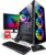 Vibox I-8 Gaming PC – Monitor Bundle – Quad Core Ryzen Processor – Radeon Vega 8 Graphics – 16GB RAM – 240GB SSD – 1TB Hard Drive – Windows 10 – WiFi