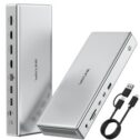 WAVLINK USB-C Docking Station Quad 4K Monitor DisplayLink Hub 100W Charging