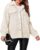 Womens Sherpa Jacket Fluffy Faux Fur Jacket Teddy Fleece Coat Winter Overcoat Outerwear